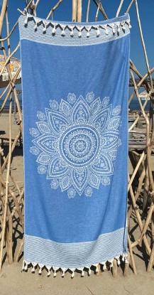 Bild von Strandtuch "Cala Moli" (95 x 200 cm) - Victoria Blue